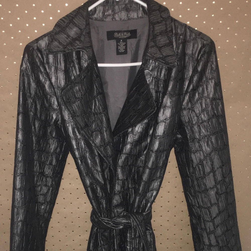 PECK & PECK COLLECTION RAIN JACKET/TRENCH COAT